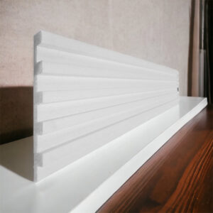 Painel Ripado 5 placas isopor acabamento parede lambril