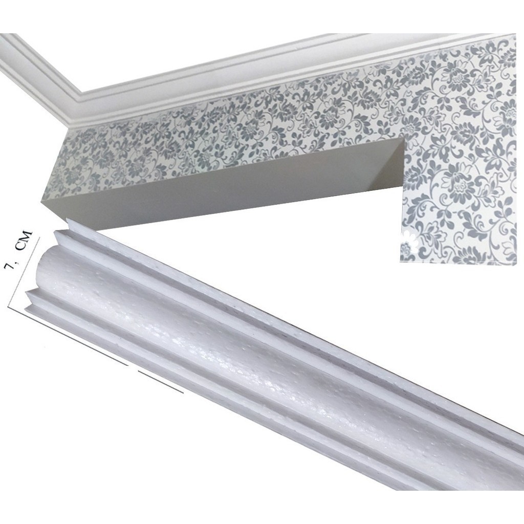 Moldura de isopor teto 30 MTS MC4 Forro Sanca EPS