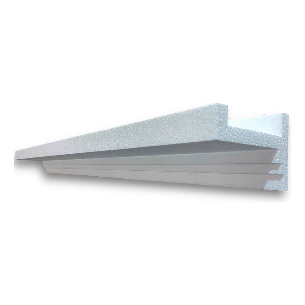 Sanca de isopor Led Spot 13,5 cm x10 kit com 14MT Moldura Teto igual Gesso