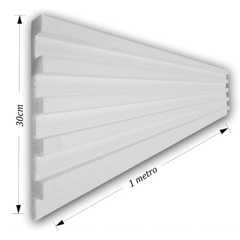 2 placas painel ripado isopor lambriu lambril - Imagem 5