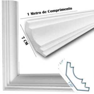 Moldura Sanca Roda Teto Kit 20 Metros Moldura