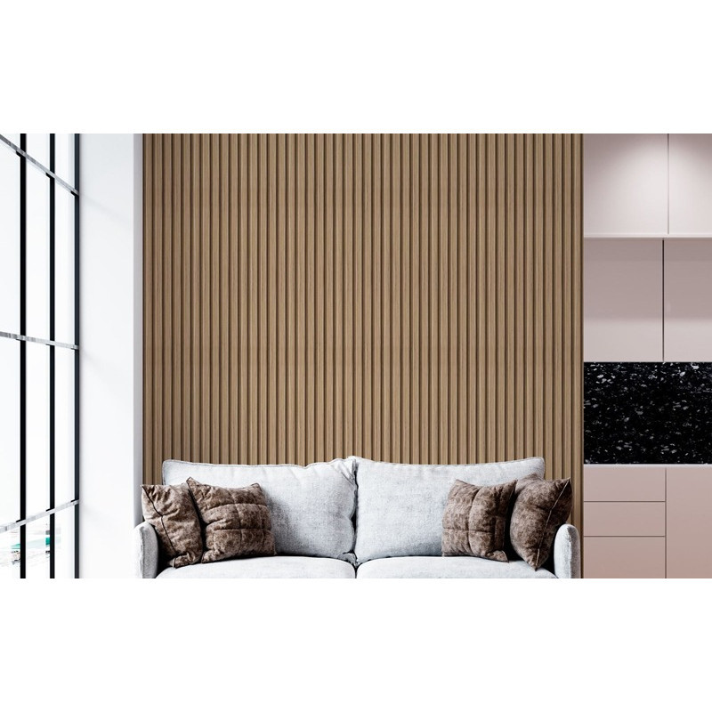 Lambril Lambri Isopor Painel Ripado Rodameio 8 unidades - Imagem 5
