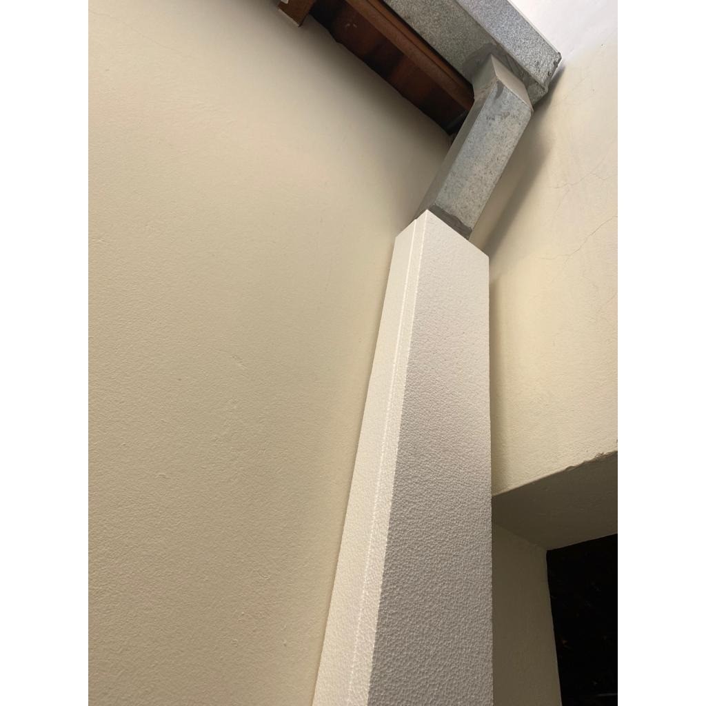 Acabamento Moldura Isopor Esconder Cano Calhas 11x11 / 1 Mt - Imagem 5