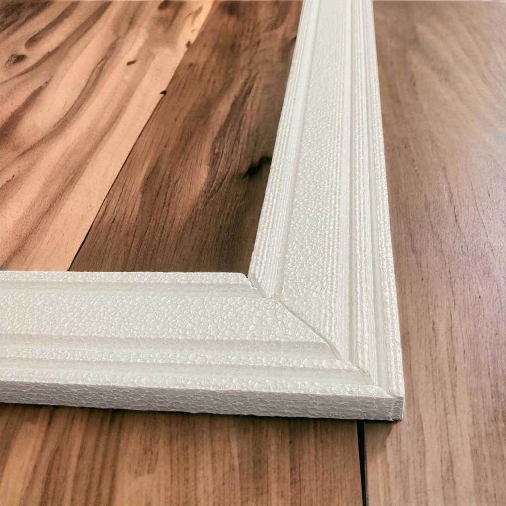Moldura Guarnição P/ Porta E Janela Isopor Kit 15 Mts 8cm largura - Imagem 9