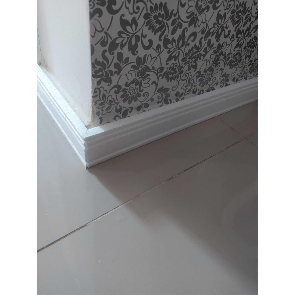 Moldura Guarnição P/ Porta E Janela Isopor Kit 15 Mts 8cm largura - Imagem 4